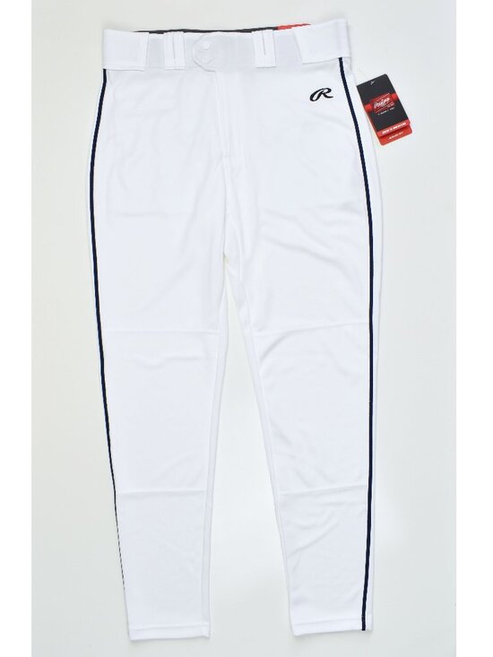 Rawlings Other - Rawlings Men's Launch Jogger Fit Piped Baseball Pants White/Navy NEW - M